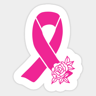Breast Cancer awareness. Pink Ribbon Sticker
